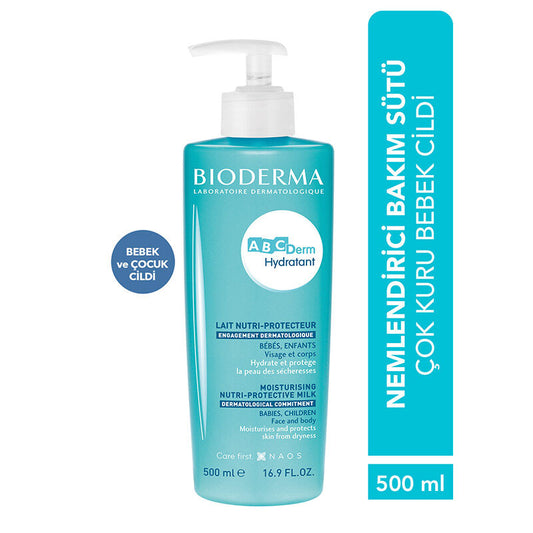 Bioderma ABCDerm Moistuzing Milk - Bebekler İçin Vücut Sütü 500 ml