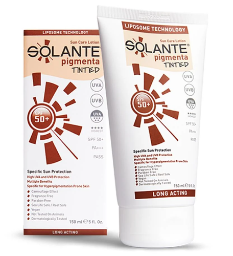 SolanteSolante Pigmenta Tinted Güneş Koruyucu Losyon Spf 50 Faktör 150 ml