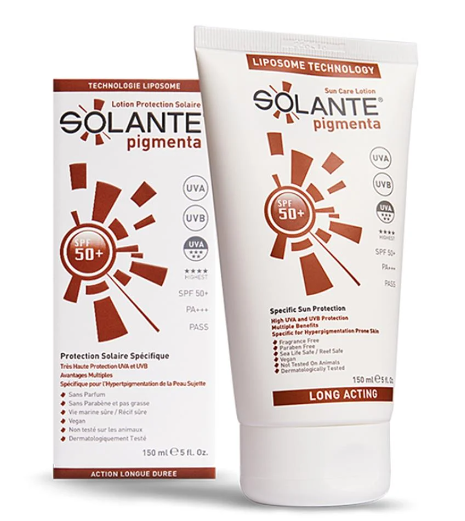 Solante Güneş Losyonu Pigmenta Lekeli Ciltler Spf 50+ Faktör 150 ml