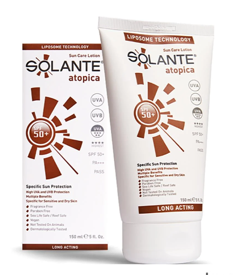 Solante Atopica Güneş Koruyucu Losyon Spf 50 Faktör 150 ml Atopik Ciltler