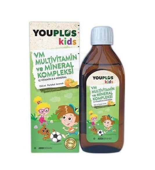 YOUPLUS Kids Vm Multivitamin Ve Mineral Kompleksi 150ml